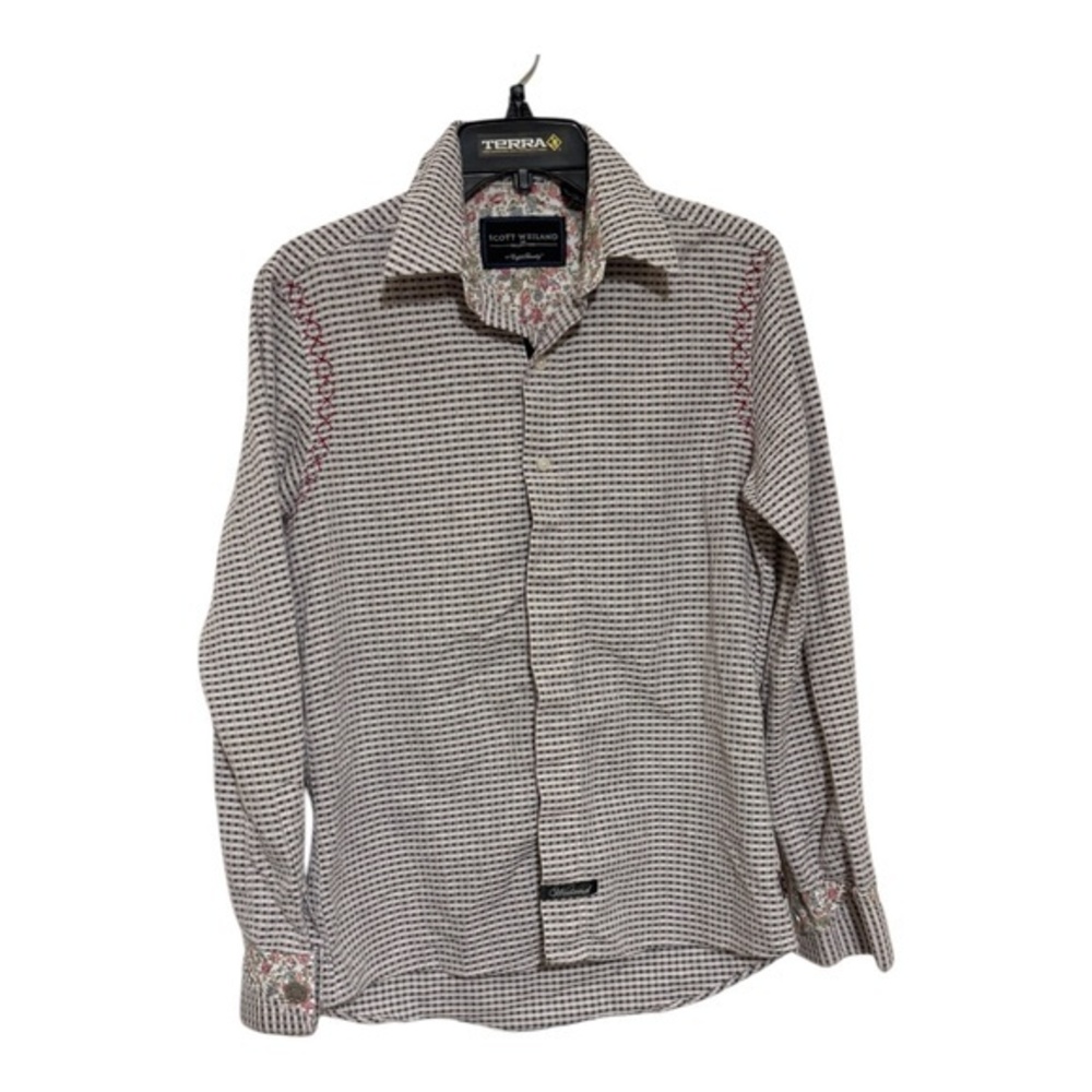 Scott Weiland English Laundry Casual Button Shirt Small Long Sleeve Flip Cuff